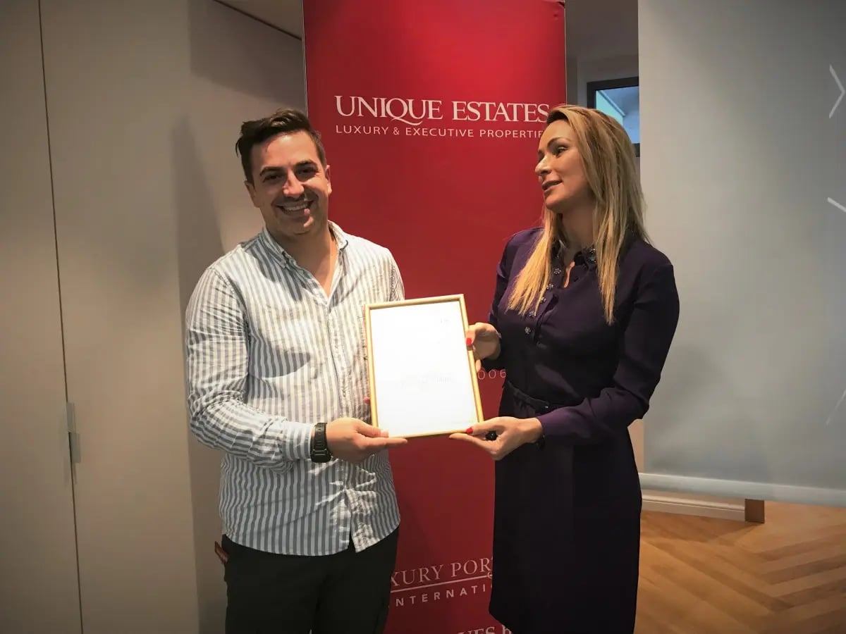Unique Estates reported its results for the past six months and awarded the team 12