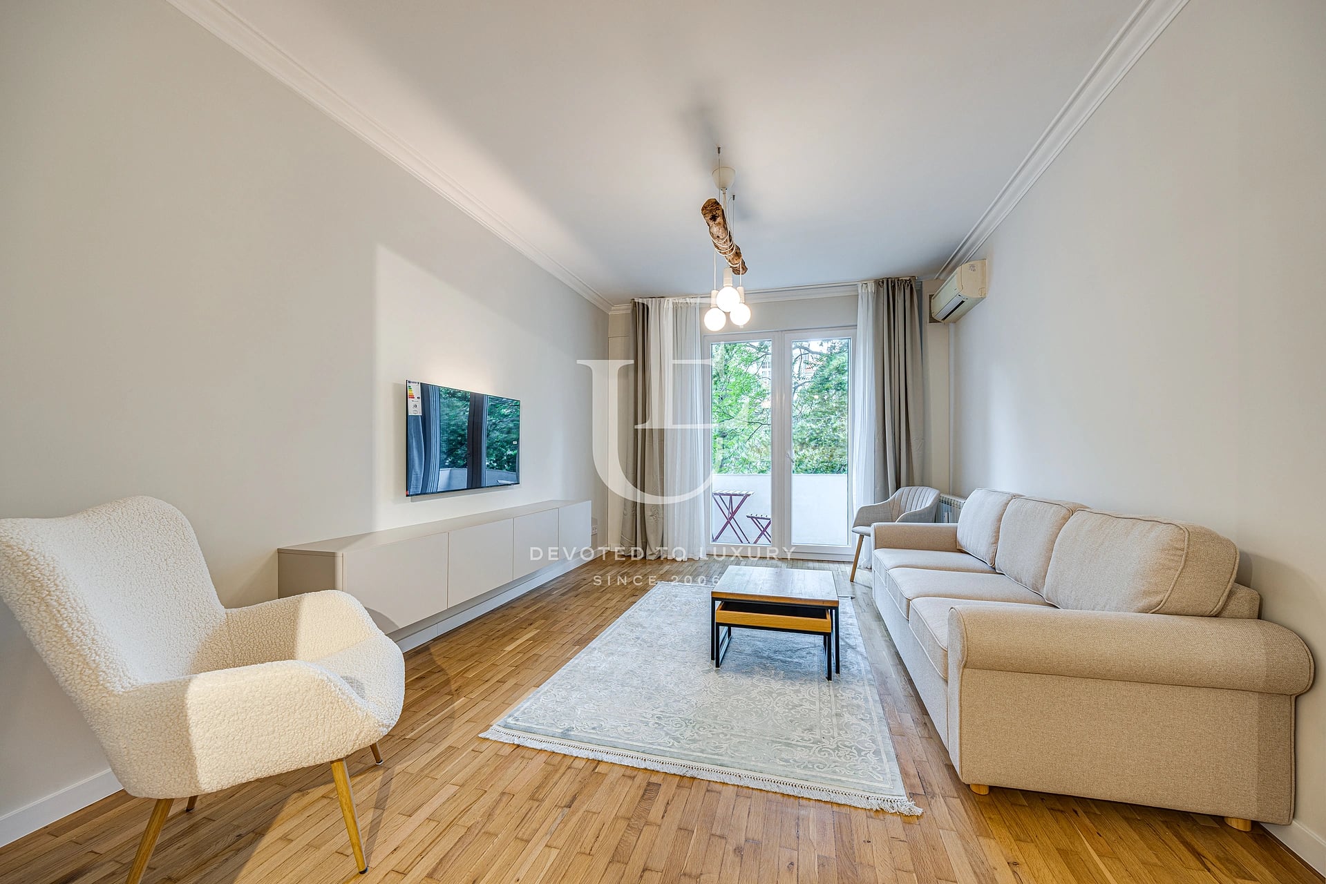 Elegant two-bedroom apartment on a quiet street in Sofia's prime city center
