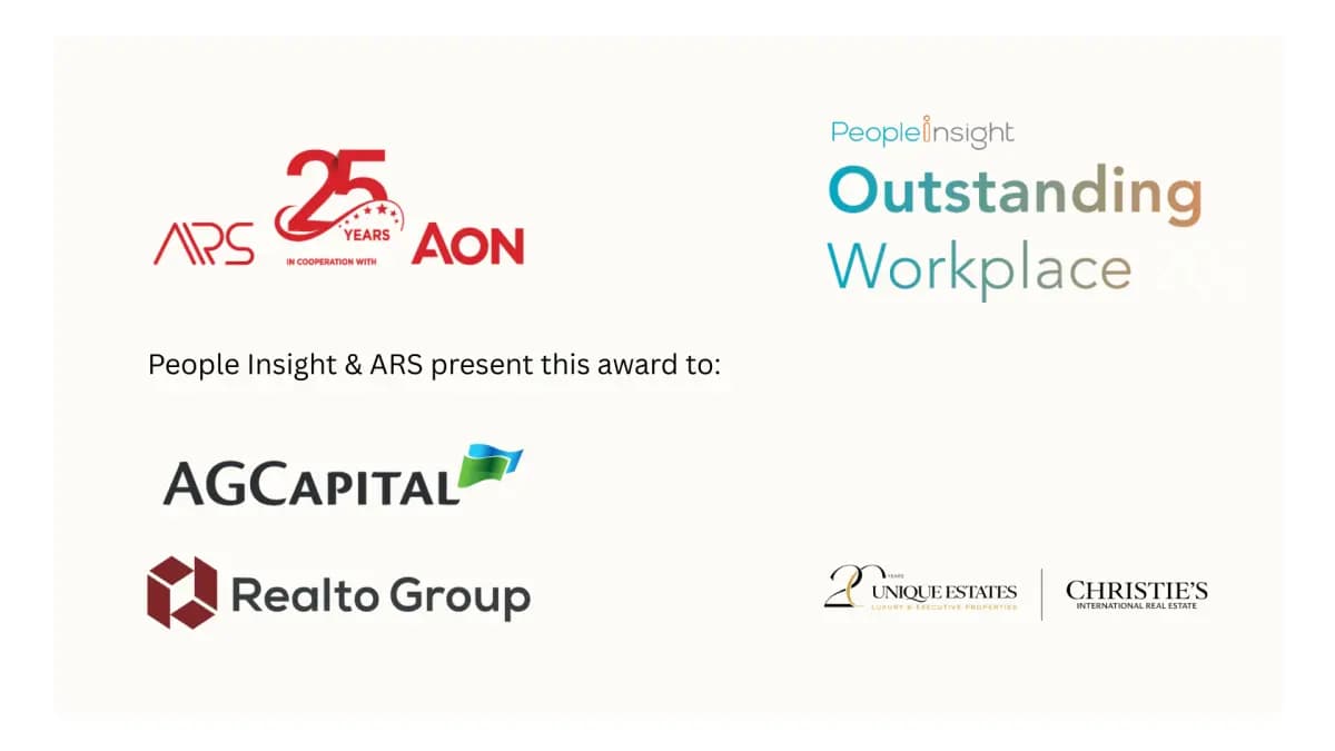 AG Capital & Realto Group – Recognized with the “Outstanding Workplace” 2026 Award