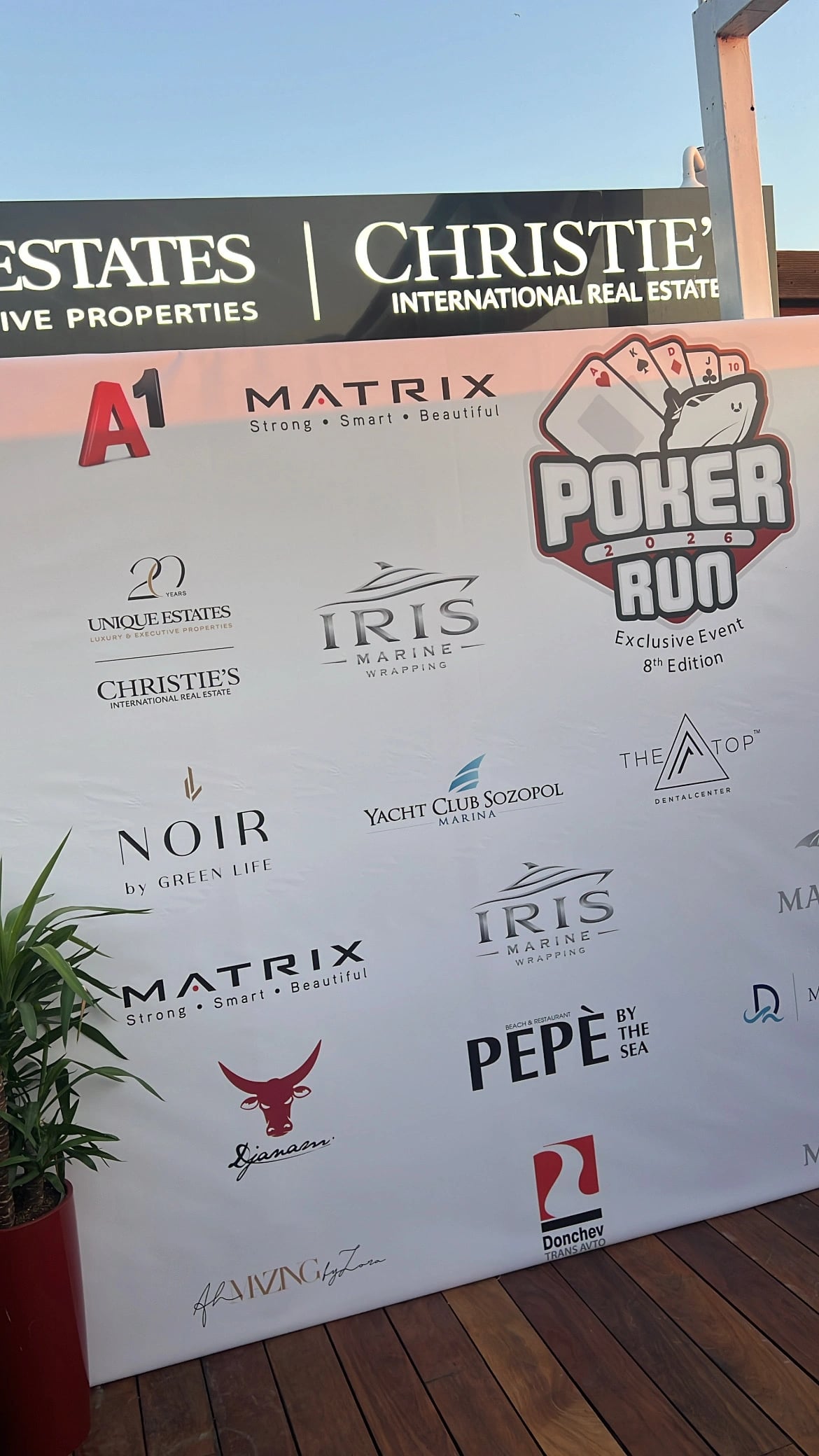 Unique Estates | Christie’s International Real Estates беше официален партньор на Poker Run 2026 в Созопол