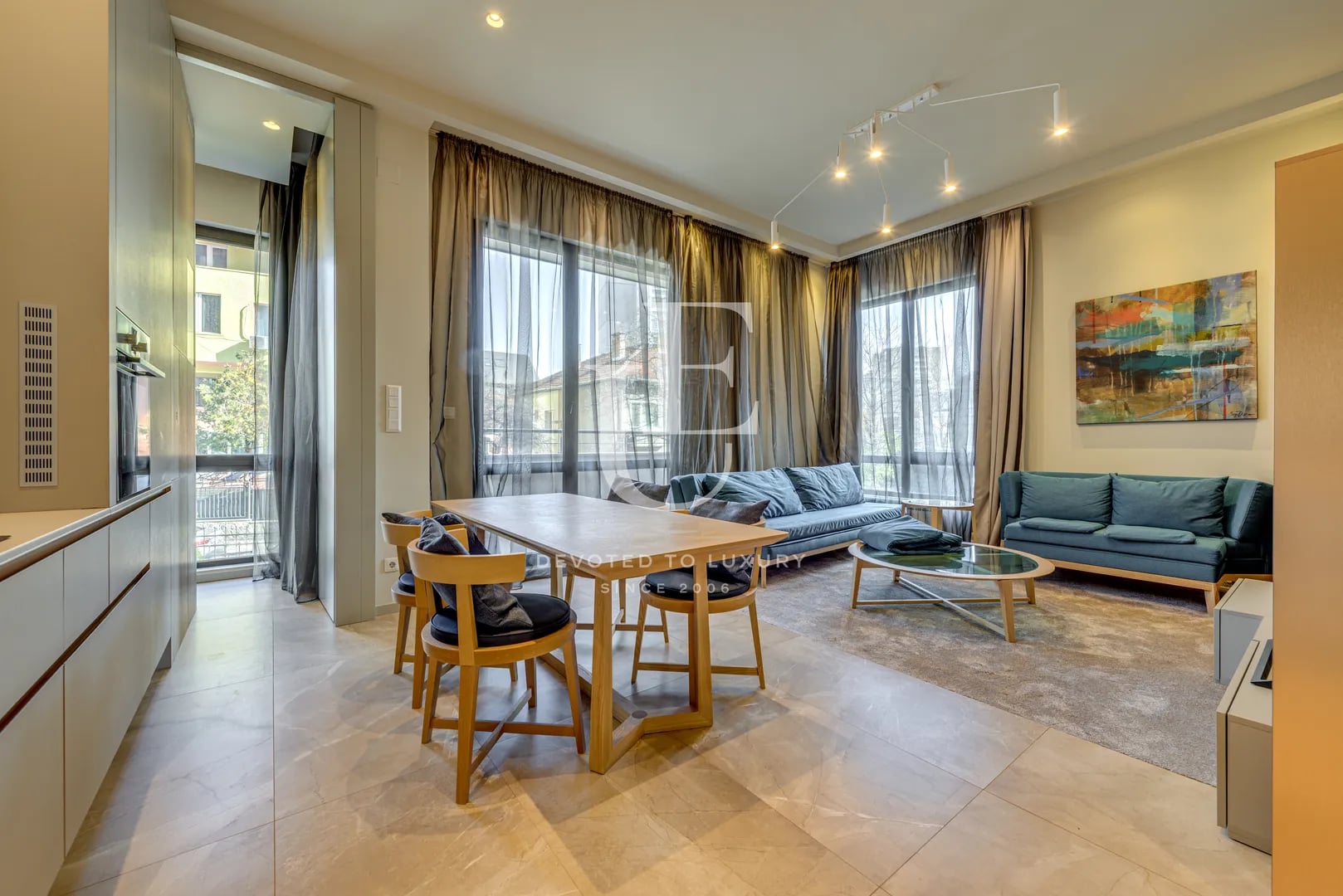 Designed apartment in a gated complex for rent.