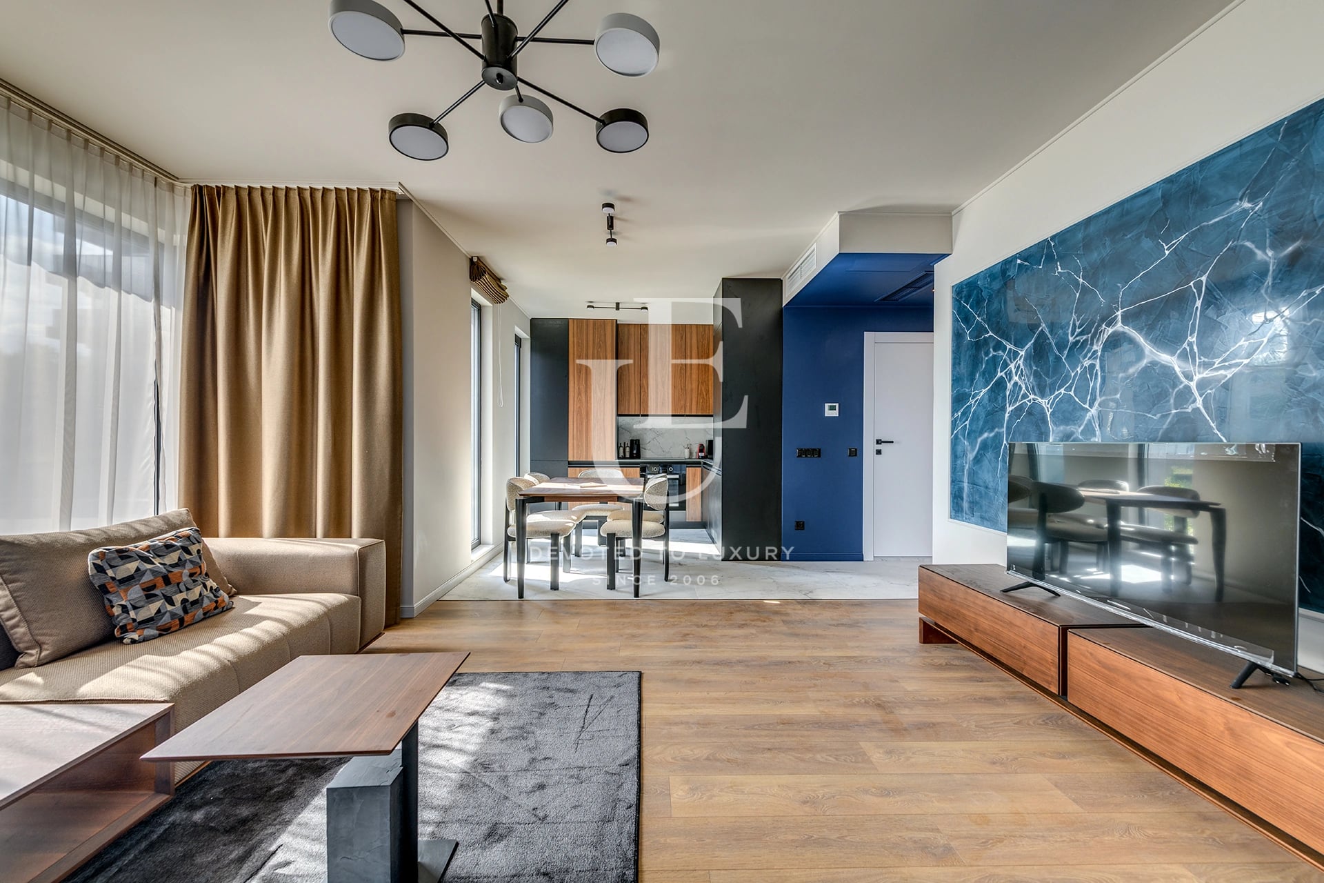 Premium two-bedroom apartment with panoramic views of Vitosha Mountain