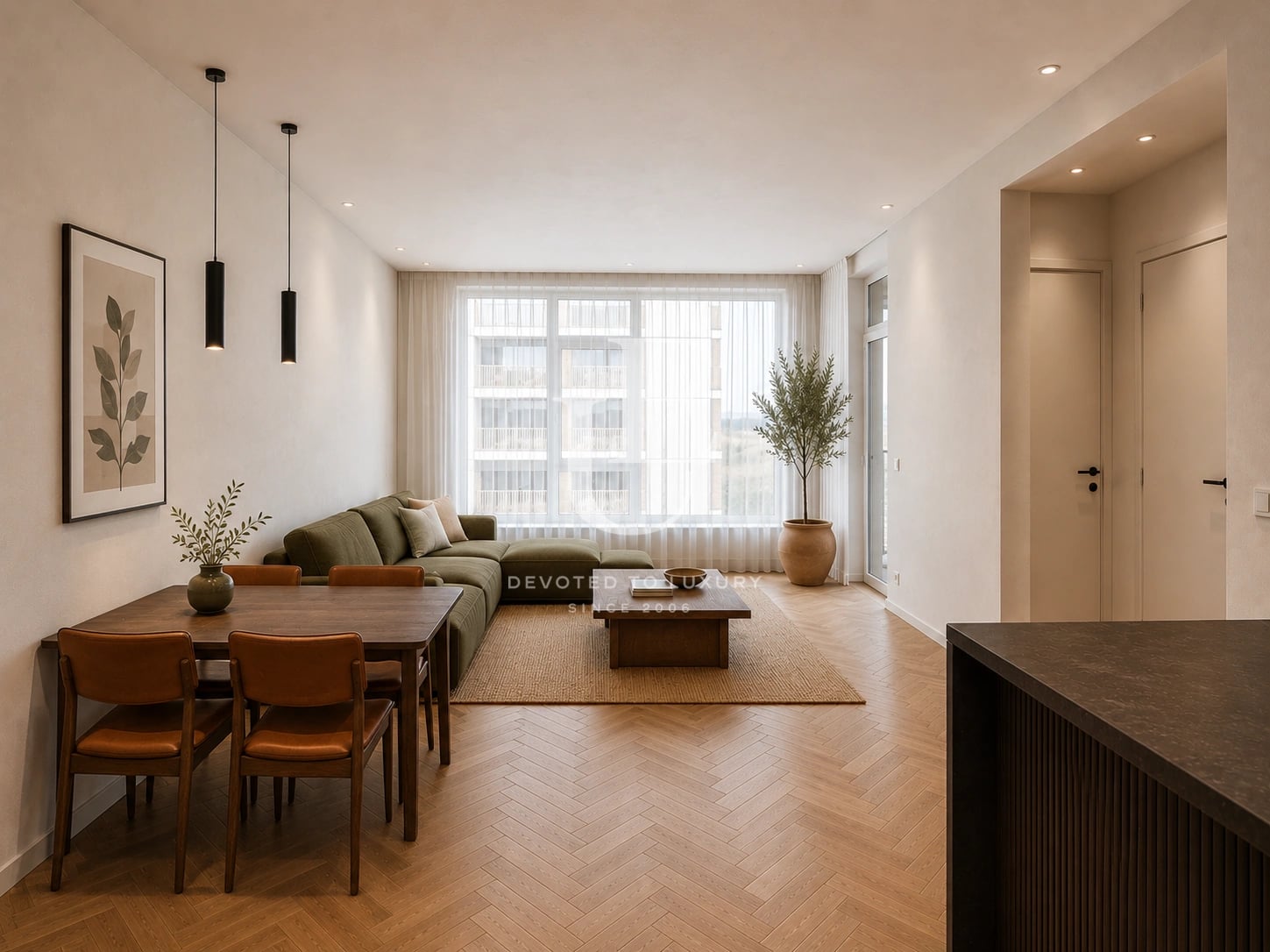 One-bedroom apartment for sale in a gated complex in Boyana