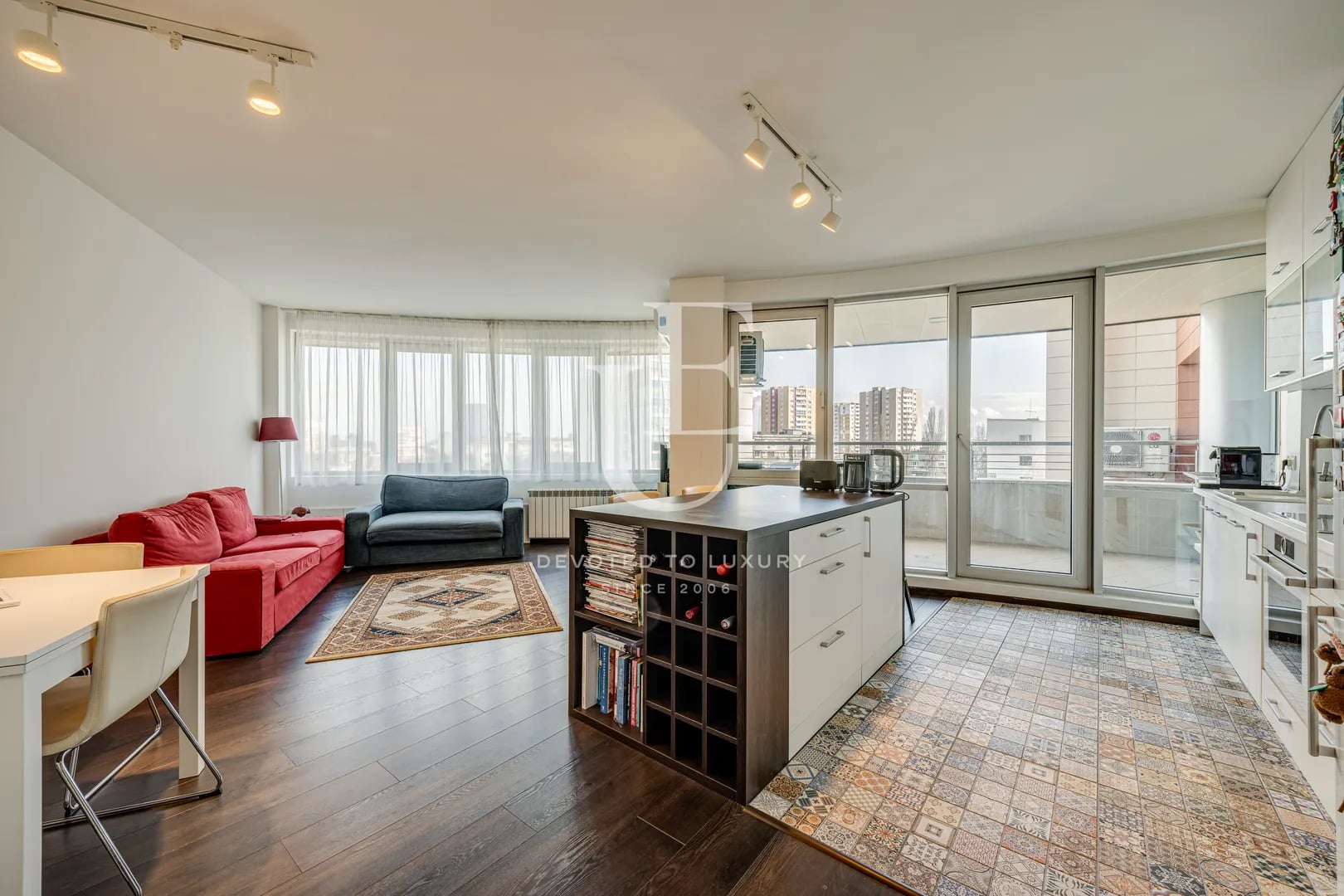 Two-bedroom apartment in a prestigious gated complex in Iztok