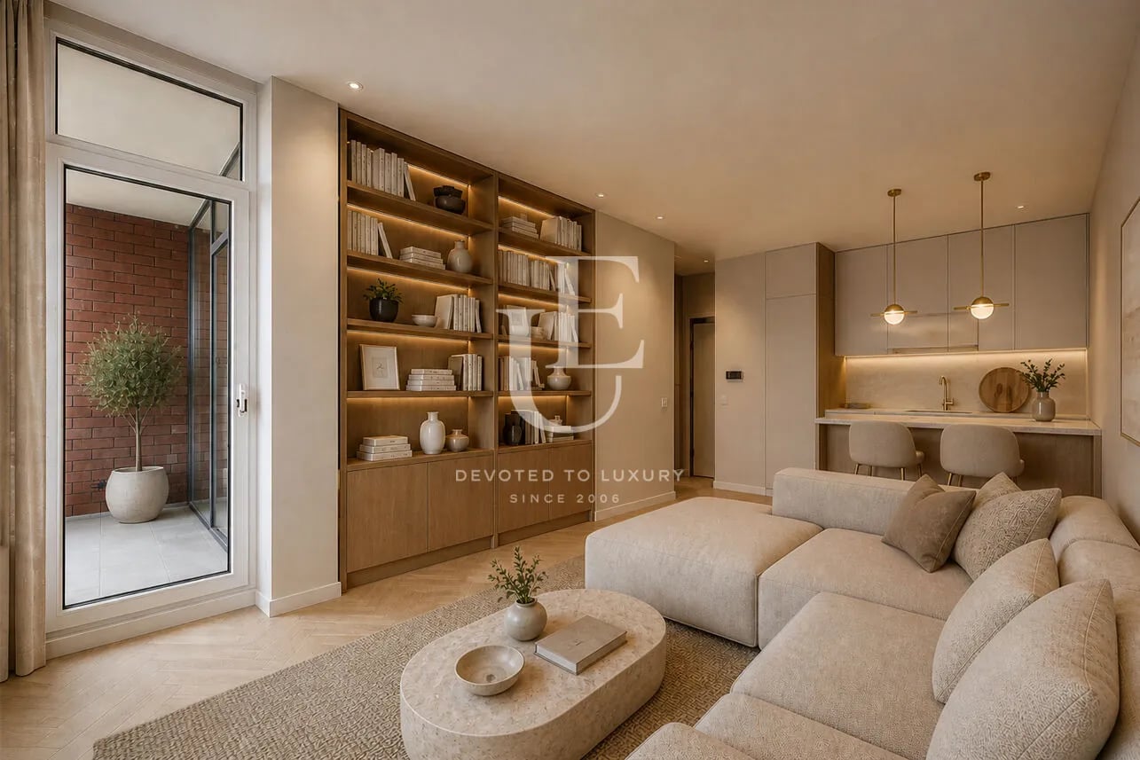One-bedroom apartment for sale in a gated complex in Boyana