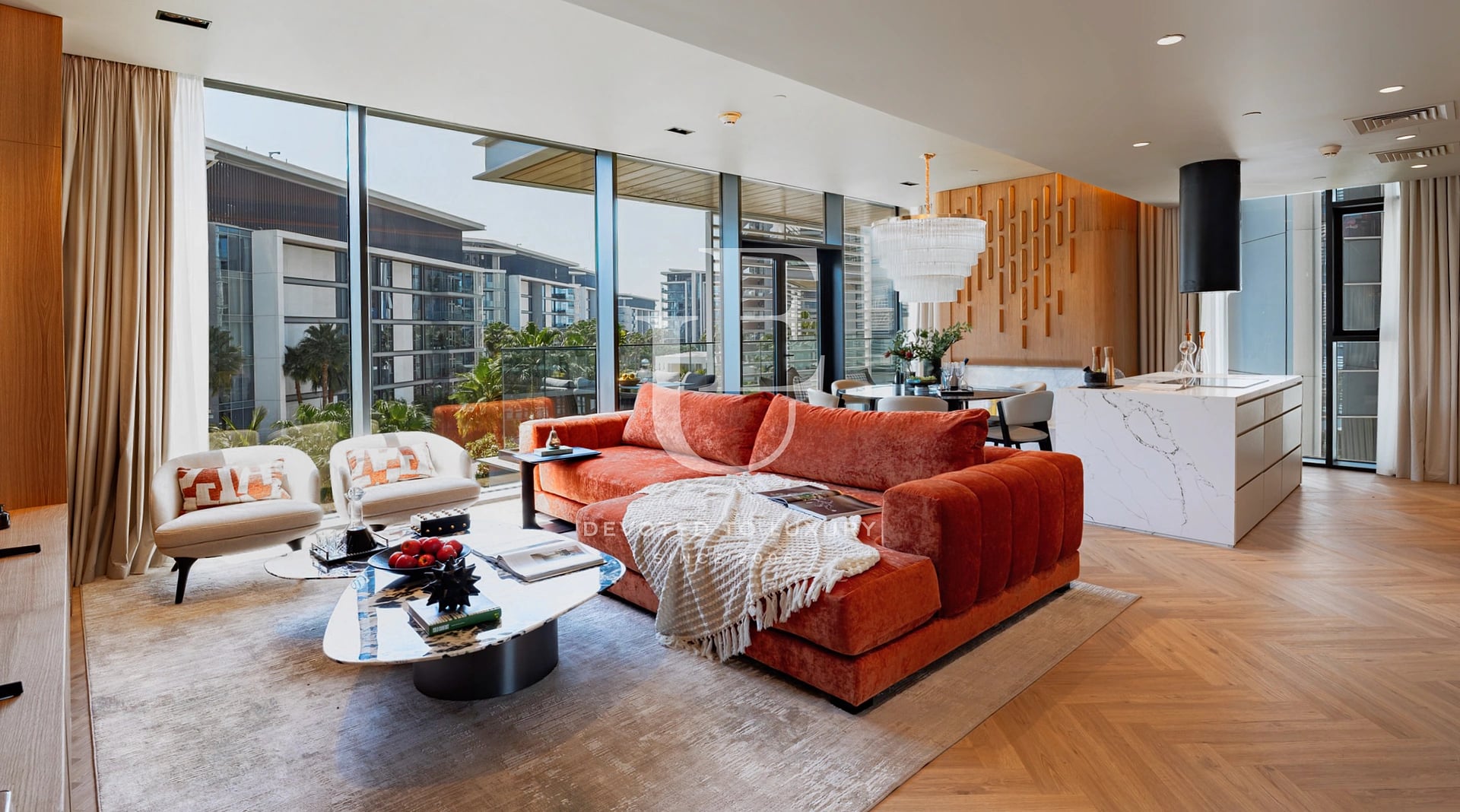 Spacious two-bedroom apartment with premium amenities in Dubai