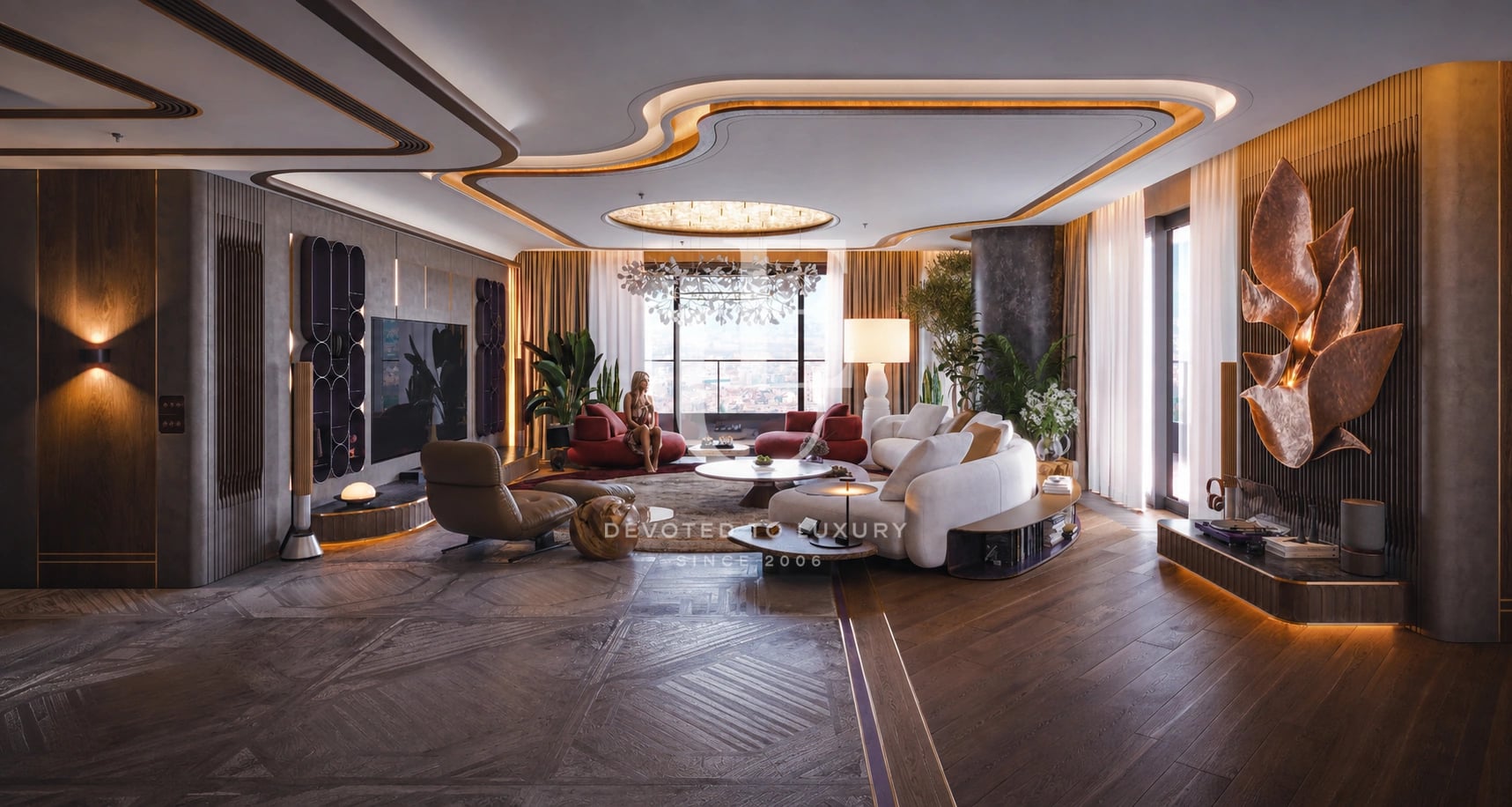 Exclusive Two-Bedroom Residence on the 28th Floor with Exceptional Panoramic Views and Premium Amenities