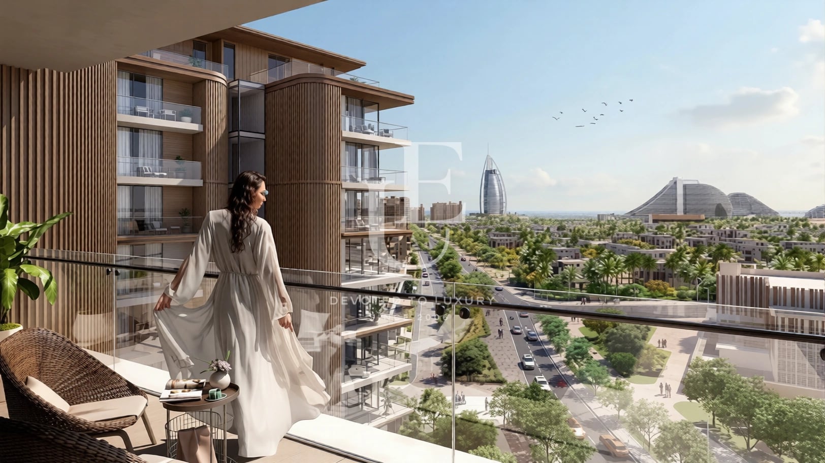 Модерен апартамент с една спалня до Burj Al Arab