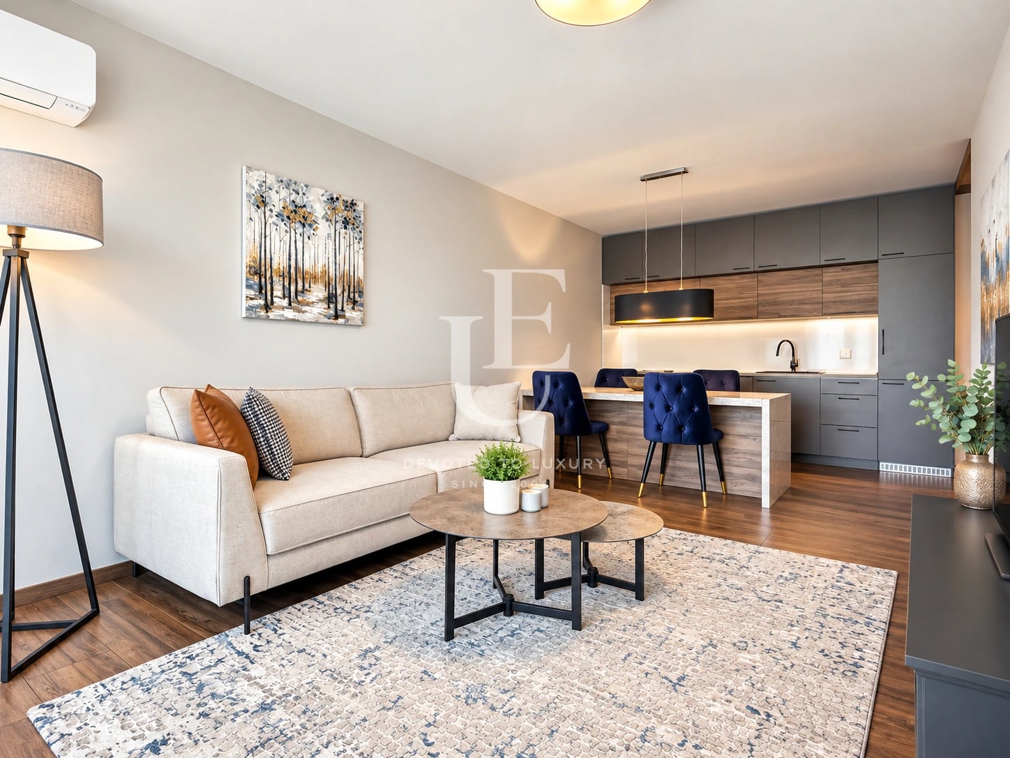 Elegant two-room apartment in a prestigious residential building in the Izgrev district